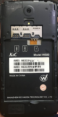 K&C W600 Flash File  Without Password