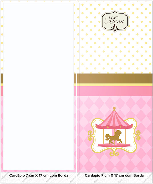 Carousel in Pink: Free Party Printables.