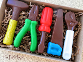 Chocolate tool party favors by The Partiologist #parties 