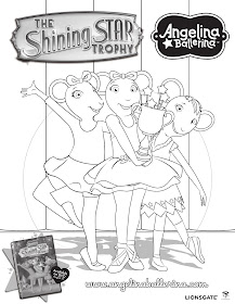 Angelina Ballerina coloring sheet