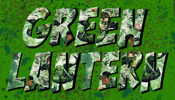 Green Lantern 3-D Text