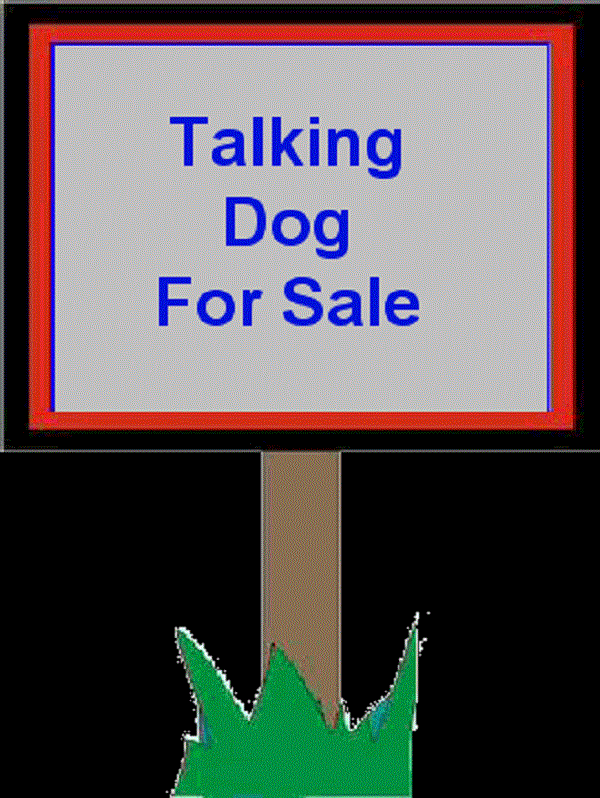 "Talking Dog For Sale"