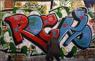 ROCK Tagging Graffiti Alphabet Letter Bubble