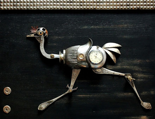 steampunk  art from various antique stuff