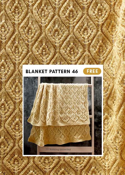 Golden leaves blanket #laceknitting