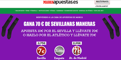 marca apuestas megacuota Sevilla vs Atletico de Madrid Liga bbva 30 agosto