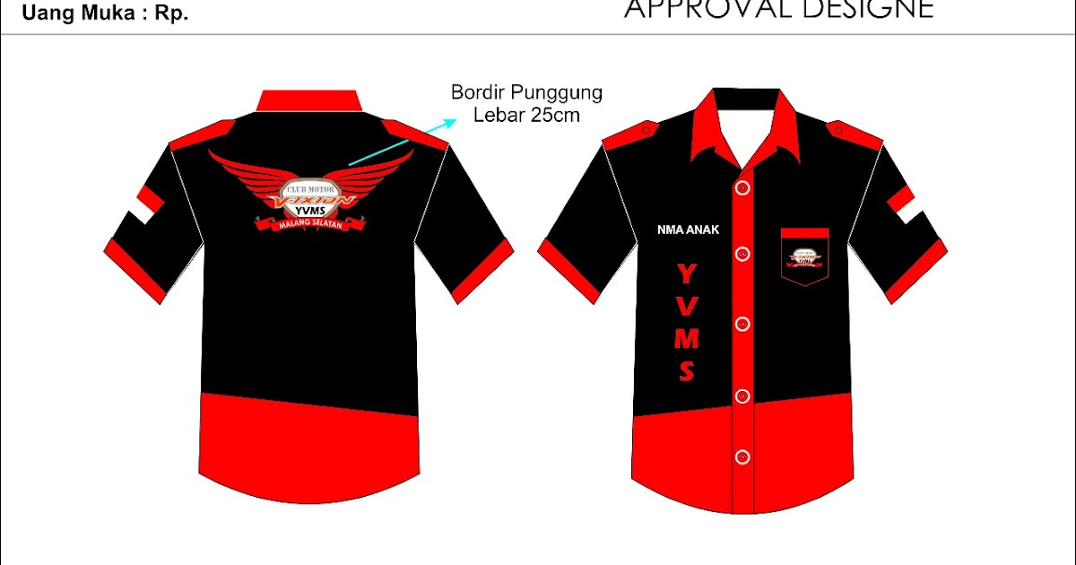  Contoh  Desain Baju Kaos  Club Motor  Klopdesain