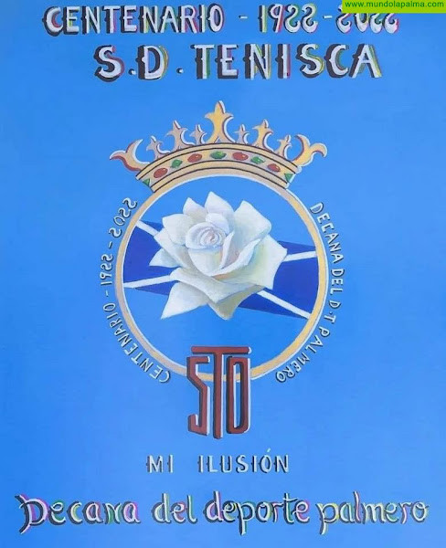 escudo conmemorativo del Centenario de la S.D. Tenisca, realizado por Luis Morera