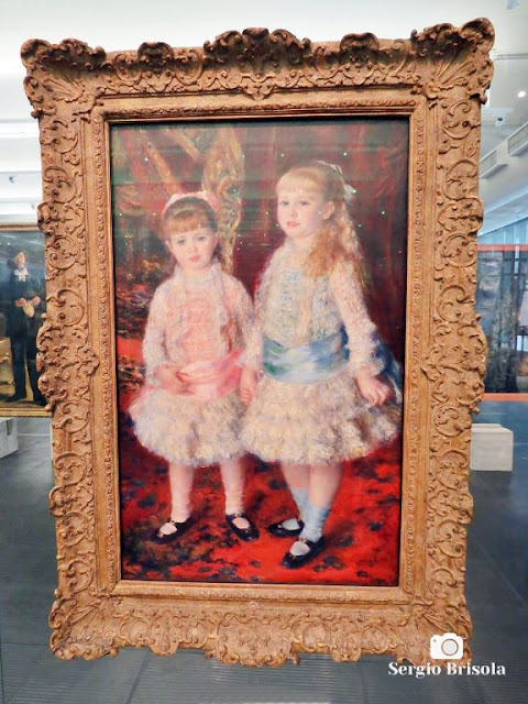 Vista ampla da Obra Rosa e Azul - As Meninas Cahen d'Anvers no MASP