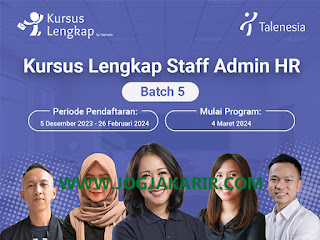 Kursus Lengkap Staff Admin HR Batch 5 by Talenesia di Jogja