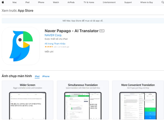 Naver Papago - AI Translator - Dịch ngôn ngữ với AI thông minh c1