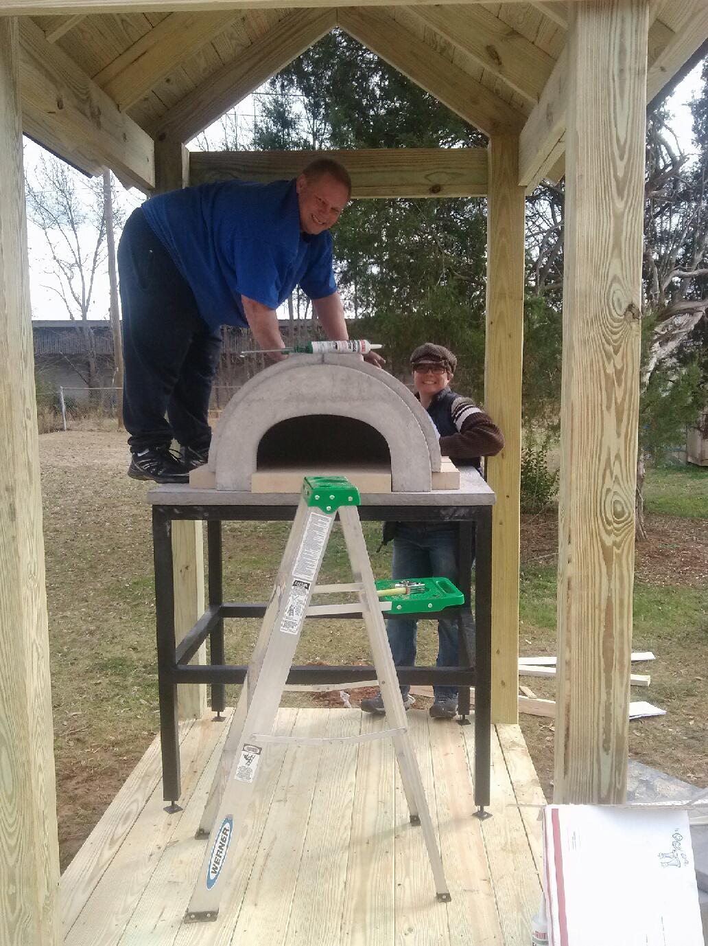 wood fired brick oven