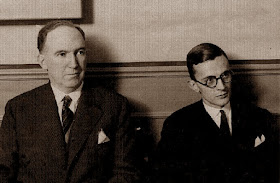 Los ajedrecistas Manuel Golmayo de la Torriente y el Dr. Ramón Rey Ardid