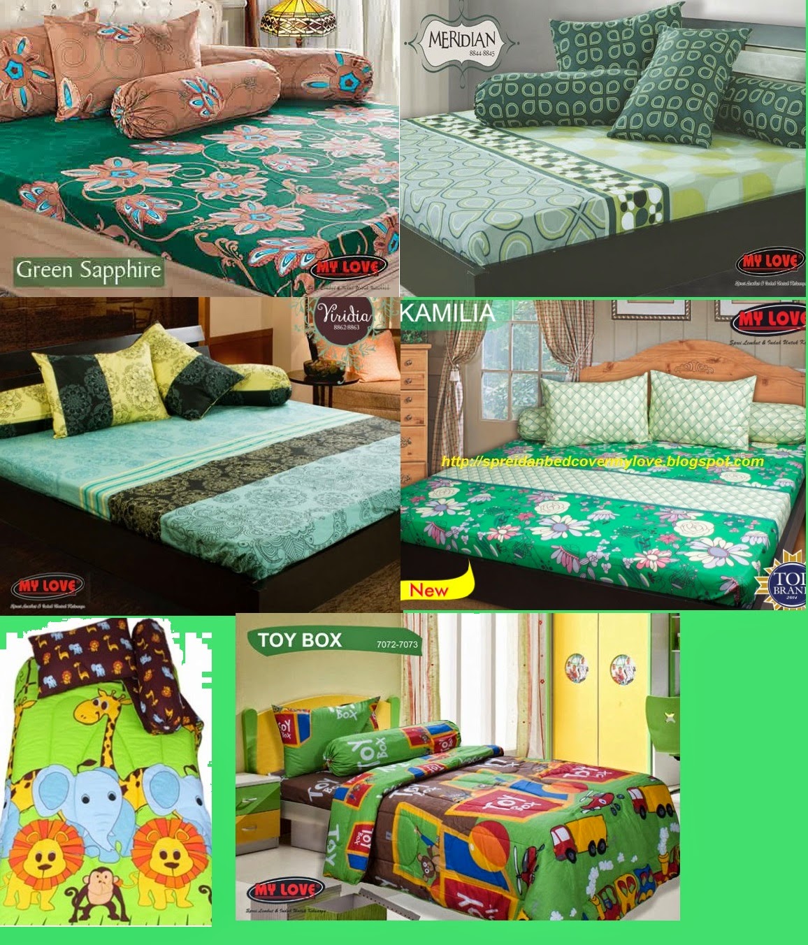 iSpreii dan BedCover MyLove ihargai eceran dan grosir Murah 