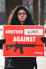 Anti-NRA protester