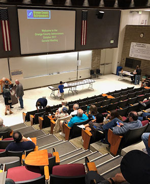 Whew, got to the OCA general meeting early enough to get a good seat! (Source: Palmia Observatory)