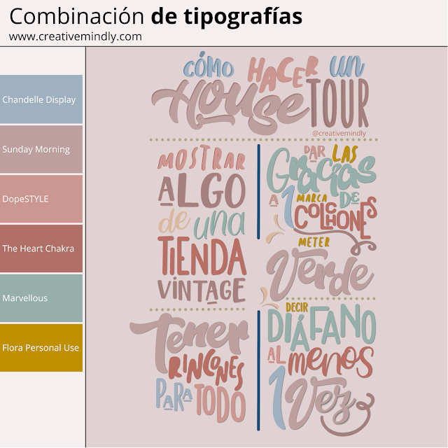 combinar tipografias