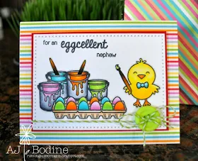 Sunny Studio Stamps: A Good Egg Easter Card by AJ Bodine.