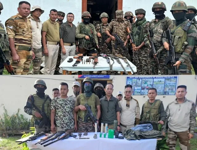 Multiple Militants Arrested as Arms and Explosives Recovered in Manipur