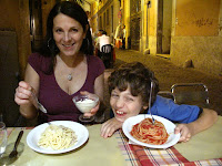 Affordable, kid friendly pasta meal in Rome, Italy 