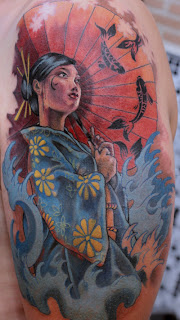 Male Shoulder Japanese Tattoos Especially Geisha Tattoo Designs With Image Shoulder Japanese Geisha Tattoo Picture 1