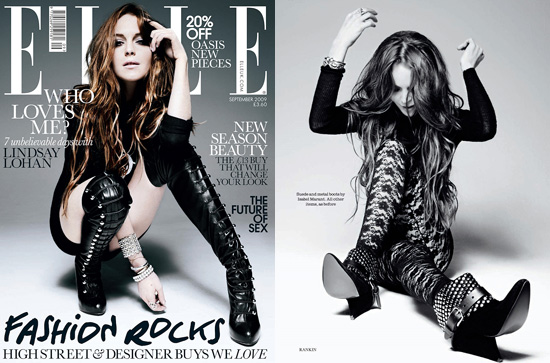 lindsay lohan elle