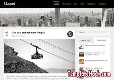 magnet responsive blogger template