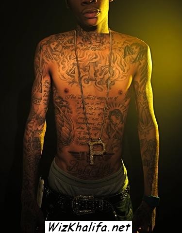 wiz khalifa tattoos close up. wiz khalifa tattoos close up.