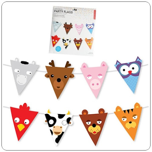 Bunting Flag Segitiga Motif Hewan