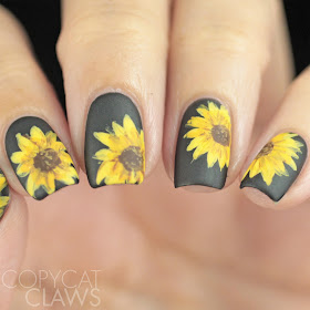 Sunflower Nail Art