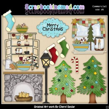 Christmas Home Clipart