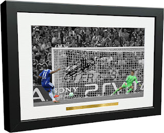 Kitbags & Lockers Didier Drogba 12x8 A4 Chelsea FC Champions League Winners 2012 Autographed Signed Photo Photograph Picture Frame Soccer Gift Poster 2