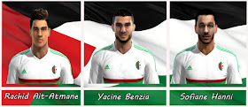 Faces: Rachid Ait-Atmane, Yacine Benzia, Sofiane Hanni, Pes 2013