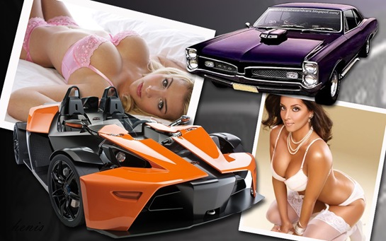 wallpaper women and cars. Concept Car And Pontiac GTO