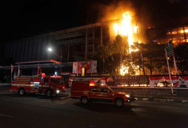 Gedung Utama Kejaksaan Agung Luluh Lantak Dilalap Api