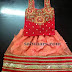 Peach and Red Lehenga 