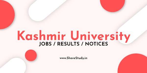 Kashmir University: Date Extension Notice For UG Admission 1st/2nd Sem Batch 2022 - Check Here