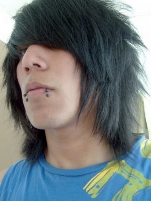 Emo Hairstyles For Guys With Curly Hair. Black Emo Hair for Boys