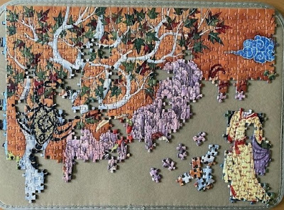 Garden of Sun Signs jigsaw in progress