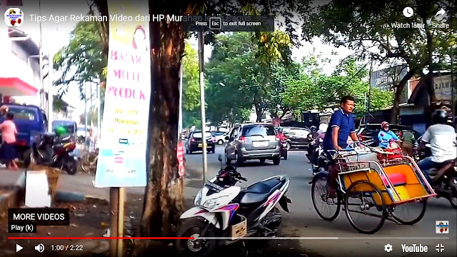 Penampakan Depan Pasar - Tips Menyetabilkan Video