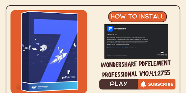 How to Install Wondershare PDFelement Professional v10.4.1.2755