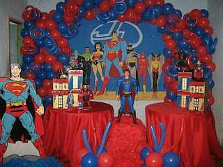 Fiestas Infantiles, Decoracion Superman, Salones