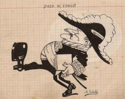 ¡Paso al Conde! Dibujo de Manuel Tobella