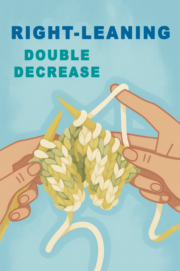 K3tog Right-Learning DoubleDecrease
