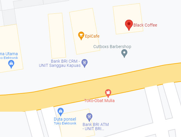 black coggee sanggau google map