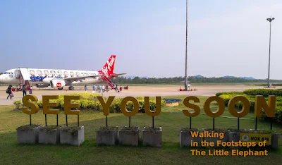 Platform of Nan Airport in Nan, North Thailand