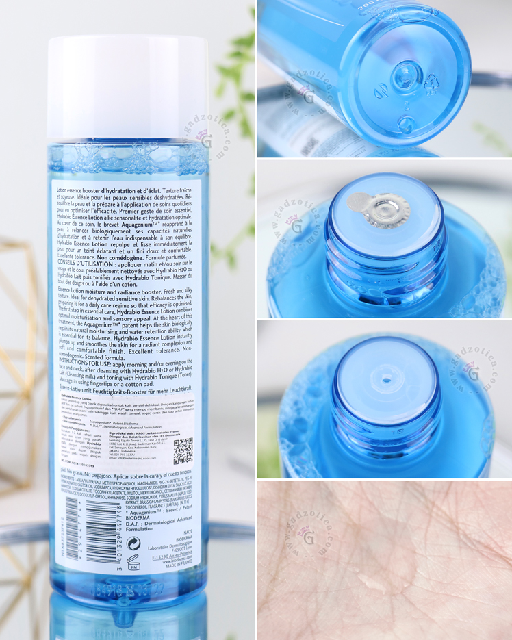 Bioderma Hydrabio Essence Lotion Ingredients