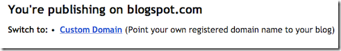 custom domain settings