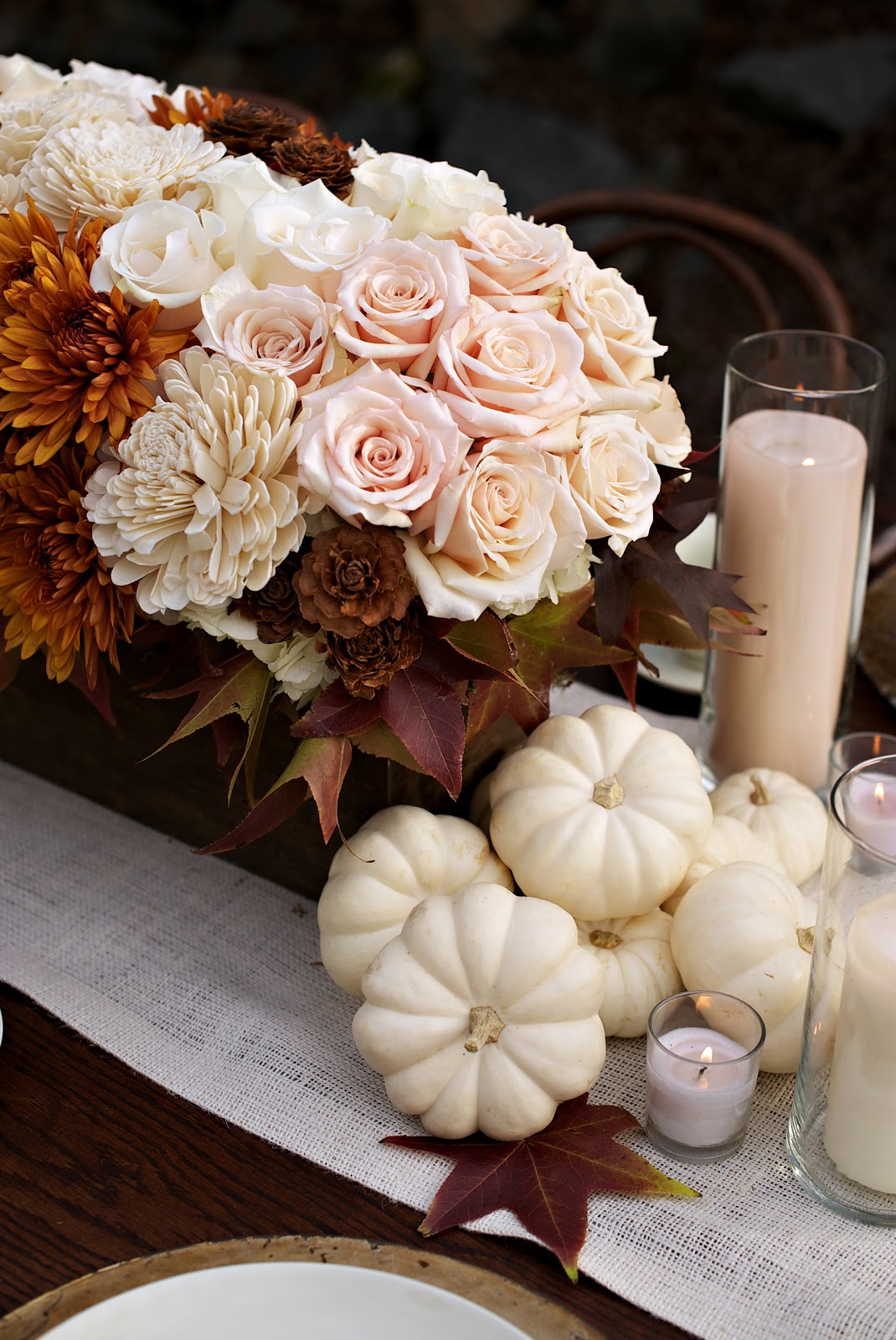 autumn wedding centerpieces