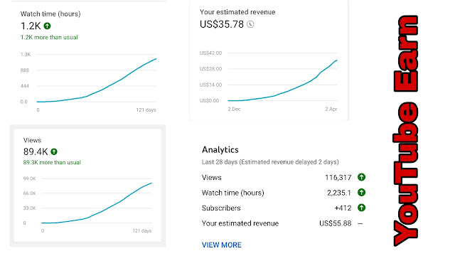 Live Proof Earning  in YouTube Channel